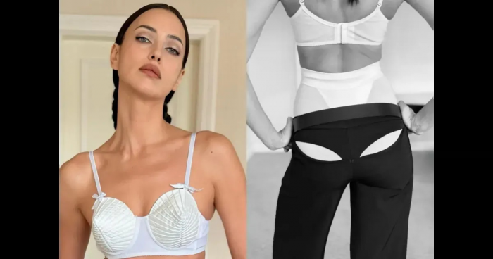 Ирина Шейк вышла в свет в бюстгальтере и брюках-белье