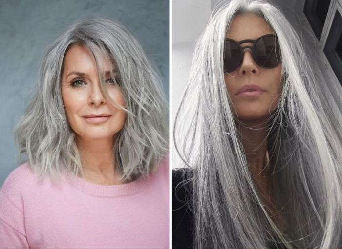 Стильная и благородная седина. Уход и стрижки для лучших прядей