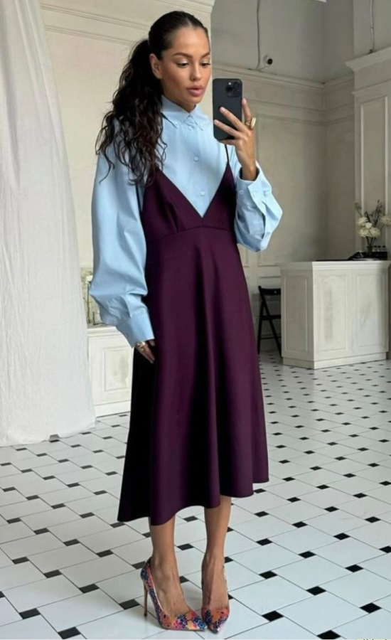 Как носить платья в ноябре?