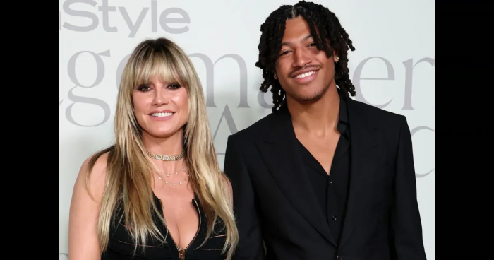 Джессика Бил, Хайди Клум с сыном и Дженна Ортега (в "голом" платье) на модной премии в Лос-Анджелесе