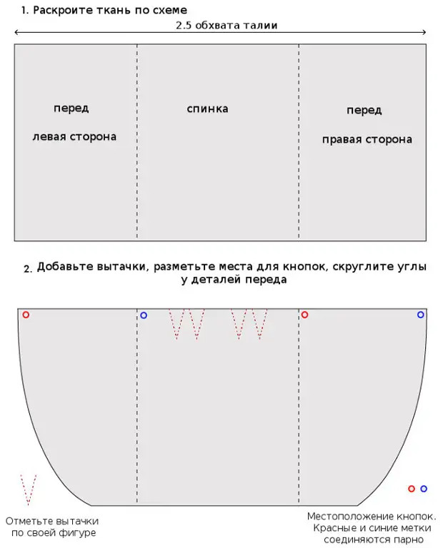 Как сшить юбку без швейной машинки