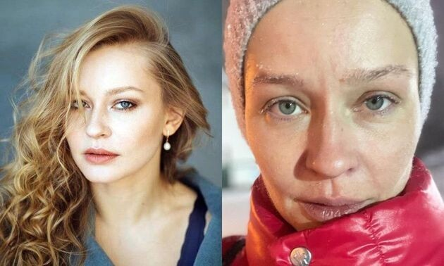 «Как будто рождена с помадой»: зачем Юлия Пересильд брала косметичку в космос, и почему звезды не боятся показать себя без макияжа