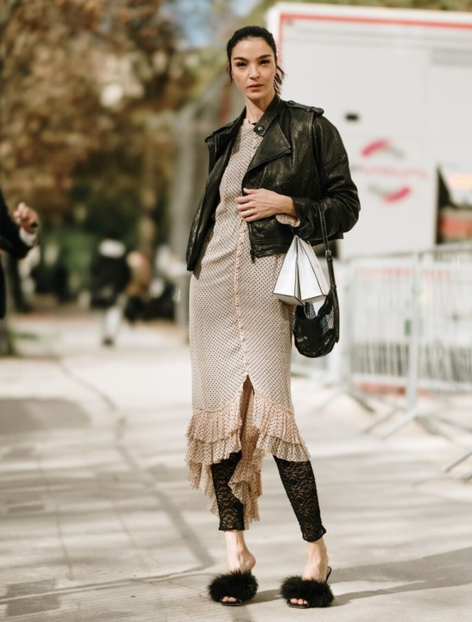 Как носить платья в ноябре?