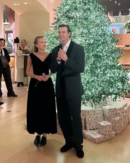 Ксения Соловьёва, Иван Хохлов и сёстры Голомаздины на презентации коллекции 12 Storeez в ГУМе